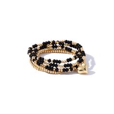 PRICES MAY VARY. Fashion Gold Bracelet Set: 5 PIECE stackable crystal gold bracelet set, include 2 gold beaded bracelets, 2 crystal gold beaded space connect bracelets, 1 heart shape stretch bracelet, and there are black, clear, pink and so on for your choose Materials: Gold stack bracelets set are made of crystal beads, copper beads, 14k real gold plated,lead and nickel free, hypoallergenic,and resists fading. These stacking bracelets for women are not irritated your skin Stretch Bracelet Size: Black Seed Bead Bracelet, Gold Beaded Bracelets, Bracelets Summer, Stack Bracelets, Bracelet Stacks, Beaded Heart, Gold Bracelet Set, Stacking Bracelets, Gold Bead Bracelets