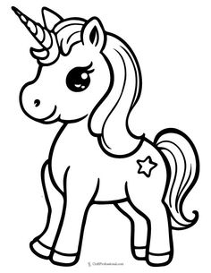 a cartoon unicorn with stars on it's head