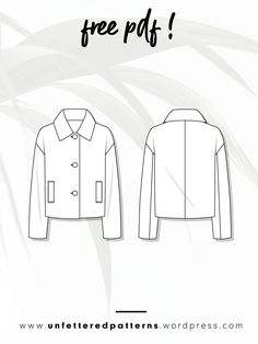 a jacket with the text free pdt on it and an image of a palm tree