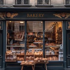 a bakery with lots of baked goods on display