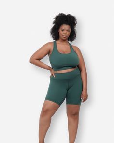 Super versatile! These plus size shorts can be dressed up or down with simple tees or flirty tank tops Biker Short, Simple Tees, Skirt Belt, Plus Size Shorts, Hot Yoga, Matching Top, Yoga Class, Biker Shorts, Keep Your Cool