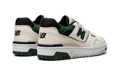 New Balance 550 BB550VTC New Balance 550 Sea Salt, 550 Sea Salt, Kobe Shoes, Hype Shoes, Shoe Inspo, Aesthetic Shoes, Swag Shoes, Pine Green, Green Shoes