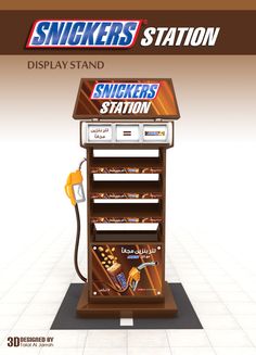 an advertisement for a snack station