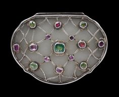 Ottoman Jade & Silver Box with Emeralds & Rubies - Michael Backman Ltd Beautiful Things, Turquoise Bracelet