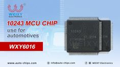 an image of a micro chip with the text, wexy electronics 10423 mcu chip use for automotives