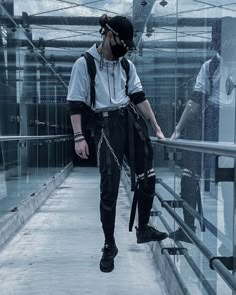 Gamer Aesthetic Outfit, Aesthetic Outfit Men, Tech Outfit, Gamer Aesthetic, Cyberpunk Outfit