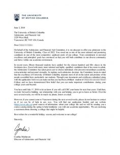 a letter from the university of california requesting that it is not available