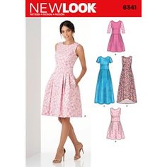 a women's dress and top sewing pattern from new look