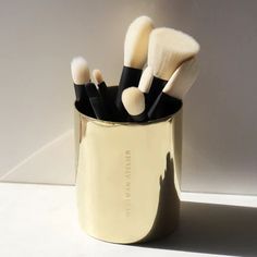 Makeup Brush Holder | Westman Atelier– Westman Atelier Bronzer Application, Gucci Westman, Westman Atelier, Rose Lip Balm, Makeup Tray, Blush Contour, Makeup Brush Storage, Vanity Accessories, Makeup Brush Holder