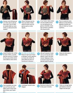 the instructions for how to tie a scarf around a woman's neck and shoulders