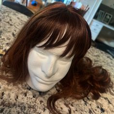 Henry Margu Auburn Long Wig With Bangs Long Wig With Bangs, Bangs Color, Wig With Bangs, Long Wigs, Wigs With Bangs, Auburn, Lady In Red, Wig Hairstyles, Womens Hairstyles