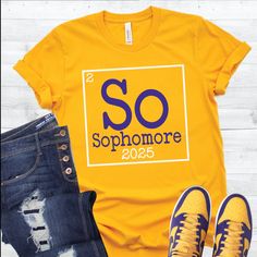 Sophomore 2023 Shirt, Sophomore graduation shirt, Sophomore class of 2023 shirt, Sophomore shirt 2023, Sophomore mom shirt, Class of 2023 shirt, Sophomore tee, Class Element T-shirt Here at The Head of the Class we strive to provide you with the best designs on high-quality shirts. Our designs are unique just like you! We make our shirts at our small business here in the USA. The shirts we use are high quality 100% ringspun preshrunk cotton and are both durable and comfortable. These are the mos Sophomore Shirts, Sophomore Class Shirts, Graduation Essentials, Educator Shirts, Cousin Shirts, Class Shirts, Class Shirt, Graduation Shirt, Silhouette Design Studio