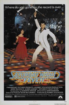 a movie poster for saturday night fever