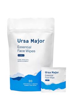 The best face wipes remove dirt, oil and makeup on the go, with ingredients that are kind to your skin (and won’t leave residue). Discover The Glow Memo’s top picks in this guide, including Ursa Major Essential Face Wipes. #FaceWipes #SkincareEssentials #CleanSkin Pseudotsuga Menziesii, Frankincense Resin, Daucus Carota, Ursa Major, Summer Skincare, Alpha Hydroxy Acid, Natural Face