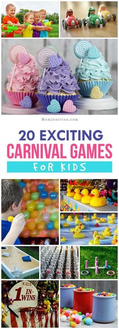 20 Exciting Carnival Games For Kids Carnival Games For Adults, Fun Carnival Games, School Carnival Games, Carnival Activities