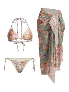 Floral Prints Fashion, Bathing Suit Designs, Designer Beach Wear, Retro Swimsuit, Bandeau Swimsuit, Print Swimwear