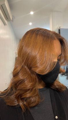 Light Brown Hair For Black Women, Light Auburn Hair Black Women, Color 30 On Natural Hair, Straight Honey Brown Hair, Honey Gold Hair On Black Women, Honey Brown Silk Press Natural Hair, Sun Kissed Brown Hair Black Women, Honey Blonde Black Hair, Ginger Brown Silk Press