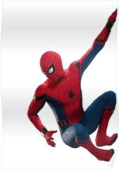 the amazing spider - man is flying through the air with his arms in the air