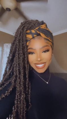 Faux Locs Hairstyles, Makeup For Black Skin, Afro Style, Cool Braids, Penteado Cabelo Curto, Bandana Hairstyles, Hair Wraps, Braided Headband