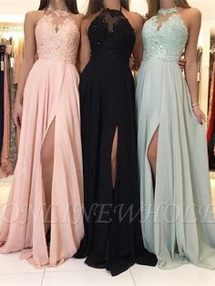 Bridesmaid Dresses Lace Top, Cheap Long Bridesmaid Dresses, Bridesmaid Dresses 2018, Halter Bridesmaid Dress, White Wedding Gowns, Evening Dress Floor Length, Graduation Dresses, Pink Bridesmaid Dresses