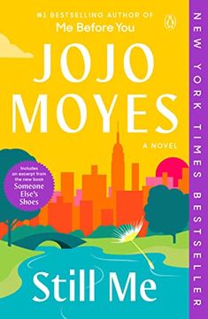 the cover of still me by jojo moyes, with an image of a city skyline