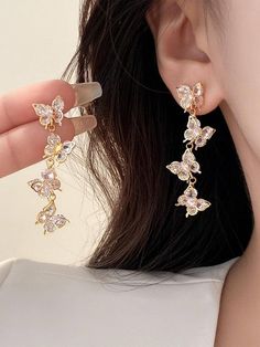 Stylish Jewelry Accessories, Ethereal Jewelry, Earrings Fancy, Preppy Jewelry