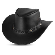 Genuine Calf Leather Western Cowboy Hat Men and Women Cowboy Hat Western Style  Shapeable Wide Brim Hat Genuine Calf Leather Western Cowboy Hat Embrace the spirit of the West with our Genuine Leather Western Cowboy Hat, a perfect blend of rugged durability and classic style. Crafted from high-quality, 100% real leather, this hat is designed to withstand the elements while offering unbeatable comfort. The wide brim provides excellent sun protection, making it ideal for outdoor adventures, ranch w Leather Cowboy Hats, American Frontier, Chapeau Cowboy, Western Cowboy Hats, Hat Men, Hat For Men, Leather Hats, Cow Girl, Hat For Man