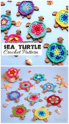 an image of some crocheted sea turtles on the app store's website