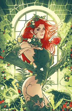 Poison Ivy #28 Cvr C Pablo Villalobos Card Stock Var Poison Ivy (character), Harley X Ivy, The Green Knight, Poison Ivy Dc Comics, Pamela Isley, Harley Ivy, Green Knight, Gotham City Sirens, Industrial Waste