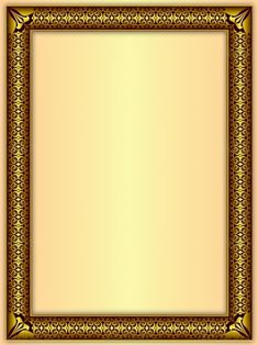 a gold frame with an ornate pattern on it