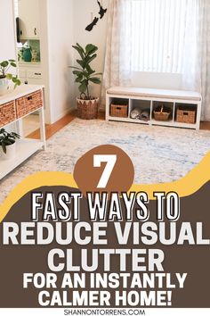 reduce visual clutter Look More Put Together, Calm Home, Visual Clutter, Yellow Tile, Drop Zone, Large Baskets, Linen Closet