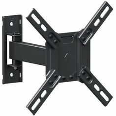 the tilting tv wall mount is shown with two arms and one arm on each side