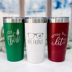 Christmas Laser Engraved Tumbler - Barn Street Designs Glass Laser Engraving, Glass Laser Engraving Ideas, Laser Engraved Tumblers, Engraved Tumbler Ideas, Laser Engraved Cheese Board, Engraved Christmas Gifts, Laser Crafts, Laser Engraved Metal, Reading Pennsylvania