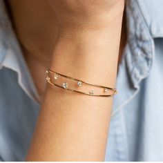 Modern Bangle, Antique Necklaces Design, Diamond Ear Cuff, Gold Bangles For Women, Cosplay Jewelry, Fancy Jewelry Necklace, Modern Gold Jewelry, Pretty Jewelry Necklaces, Double Cuff