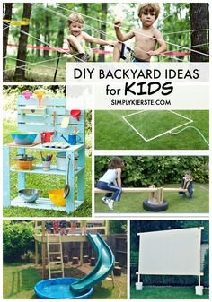 backyard ideas for kids that are easy to make and great for the summertime time