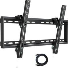 the large flat screen tv wall mount has two arms and one arm that is connected to an extension cord