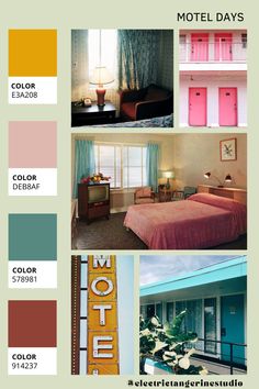 the color scheme for motel days