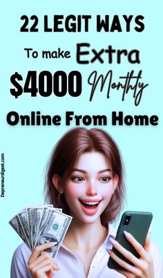 Make Money Online Fast Fast Ways To Make Money, Make Side Money, Side Hustle Money, Best Ways To Make Money, Start Online Business, Ways To Make Money Online