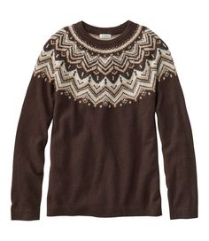 Women's Classic Cashmere Sweater, Crewneck Fair Isle | Sweaters at L.L.Bean Goblincore Outfits, Fair Isle Sweaters, Inner Mongolia, Cashmere Yarn, Womens Crewneck, Fair Isle Sweater, Women's Sweaters, Style Cardigan, Mongolia