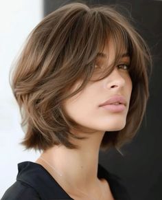 Cute Bob Haircuts - Bob Hairstyles - Bob Haircut - Short Haircut Girl Hair Inspiration Short, Short Hair With Bangs, Short Hair Haircuts, Summer 24, Short Bob Hairstyles, Layered Haircuts, Hair Cut, Bobs Haircuts, Hairstyles With Bangs