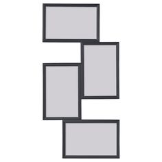 four square frames are arranged in the shape of a rectangle on a white background