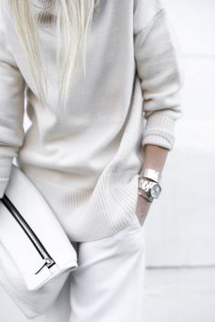 Chic Minimalista, All White Outfit, Looks Street Style, Outfit Trends, White Outfits, White Fashion, All White, Minimal Fashion, White Style