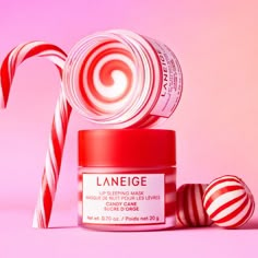 Korean Skincare Sets | LANEIGE Laneige Lip Sleeping Mask Pink Lemonade, Lainege Lip Mask, Laneige Lip Sleeping Mask Candy Cane, Lip Gloss Laneige, Candy Cane Laneige, Langie Lipbalm, Peppermint Laneige, Lanage Lip Products, Linage Lip Mask