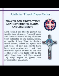 a cross with the words catholic trend prayer series