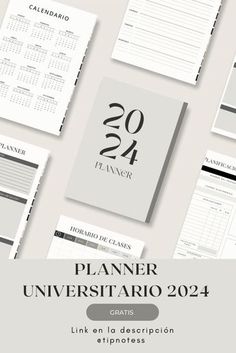 the planner for university students is shown in black and white, with numbers on it