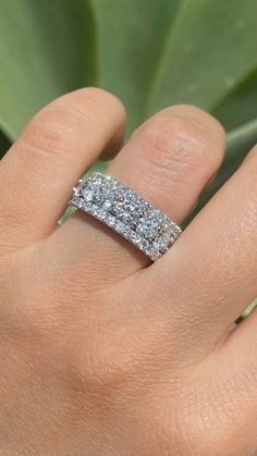 Up for sale is a Beautiful Diamond Round Brilliant Cut 3 Row Prong Eternity Band 6.00CT T.W. is for a Size 7 Specifications: -Model #: MC-R5955 -Metal Types Available: Platinum, 18K, 14K White Gold, Yellow Gold, Rose Gold -Band Width: 8 MM -Gold Weight: 10.5 Grams (Approximate weight depending on finger size) -Total Diamond Weight Varies on Finger Size: For Size 6 : 6.00 Carats ( Center 0.25CT Each ) -Color: F -Clarity: SI The Stone count and carat shown here are approximate. They will slightly Fish Jewelry, Rose Gold Diamond Ring, Diamond Jewel, Wedding Anniversary Rings, Rose Gold Band, Fine Jewels, Eternity Band Diamond, Diamond Eternity, Rose Gold Engagement Ring