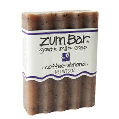 Labeled Coffee-Almond scented Zum Bar Soap with coffee speckled brown coloring Jam Session, Frankincense Myrrh, Goats Milk, Mineral Pigments, Hand Body Lotion, Goat Milk Soap, Good Fats, Milk Soap, Oils For Skin