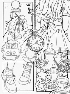 Whimsical Art Journal, Witch Coloring Pages, Color Drawing Art, Kitty Coloring, 강아지 그림, Hello Kitty Coloring, Cartoon Coloring Pages