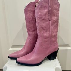 Gorgeous Free People Daggett Western Boots In Brand New Condition. Color Is No Longer Available At Free People! Gorgeous Boots, Free People Shoes, Shoes Heels Boots, Western Boots, Shoes Women Heels, Pink Color, Heeled Boots, Cowboy, Shoes Heels