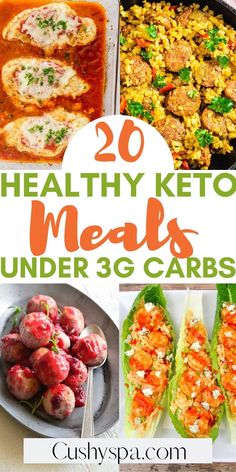 20 healthy keto meals under 3g carbs